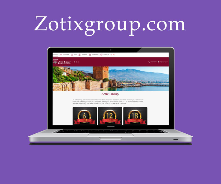 طراحی سایت زاتیکس گروپ